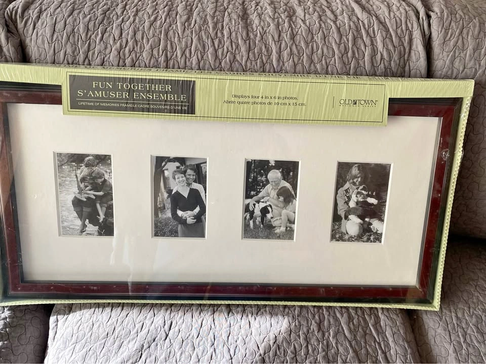 New Old Town Designer Series 4-Opening Photo Frame for 4x6 Pics
