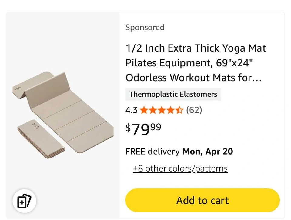 Folding Yoga Mat (new) - photo 2