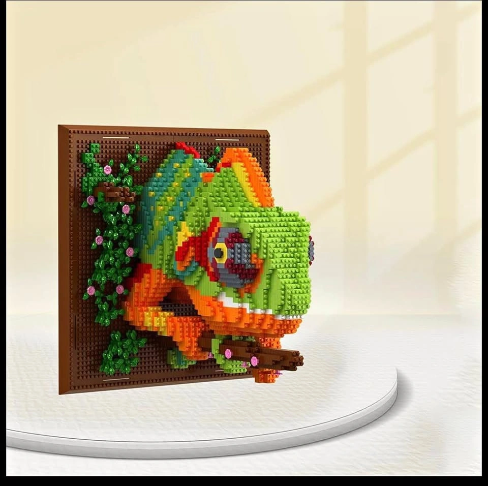 Chameleon Lego Wall Art