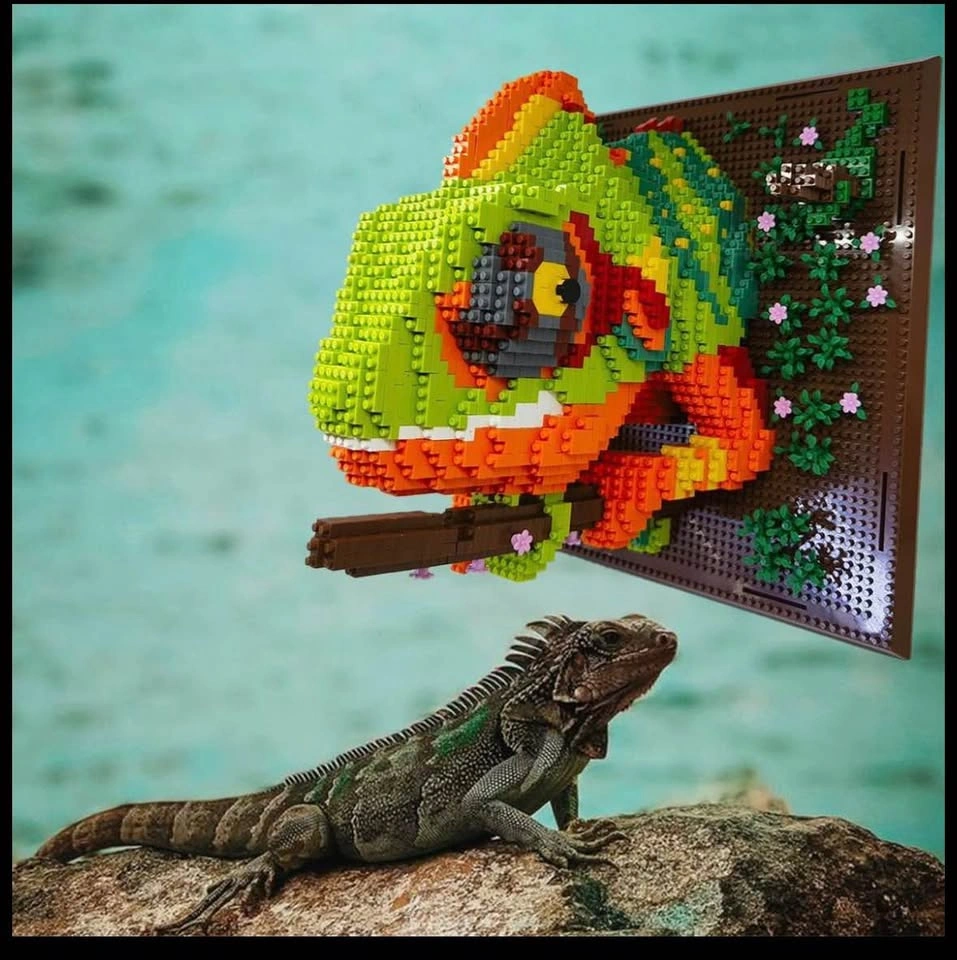 Chameleon Lego Wall Art - photo 4
