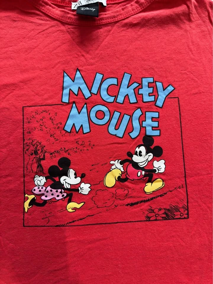 Zara Mickey Mouse Red Tee - photo 2