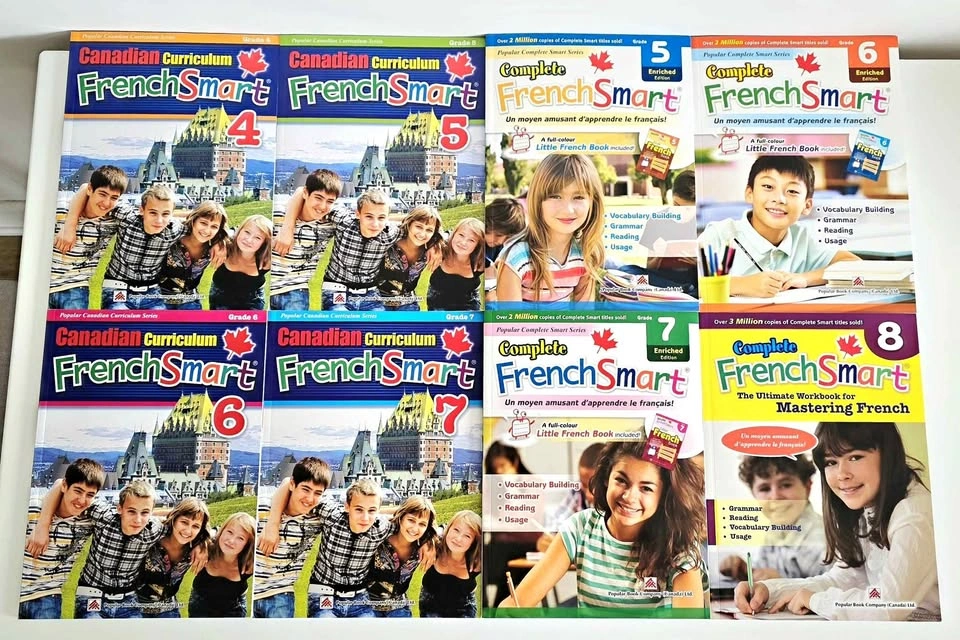 [New] Canadian Curriculum French Smart (8 books / livres)