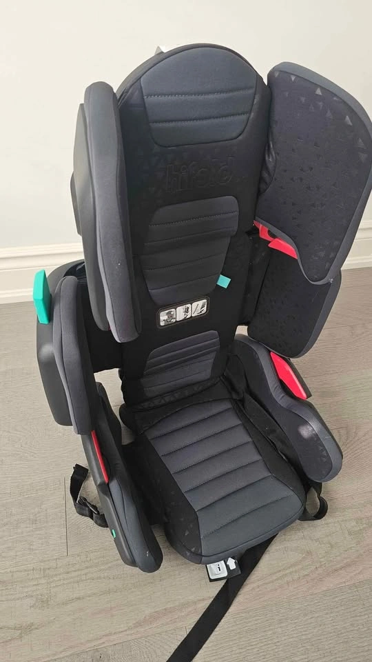 Folding Travel High Back Booster Seat with Cup Holder