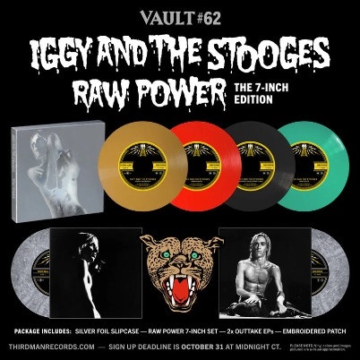 TMR Vault #62, Iggy & Stooges Raw Power 7” Vinyl - photo 4
