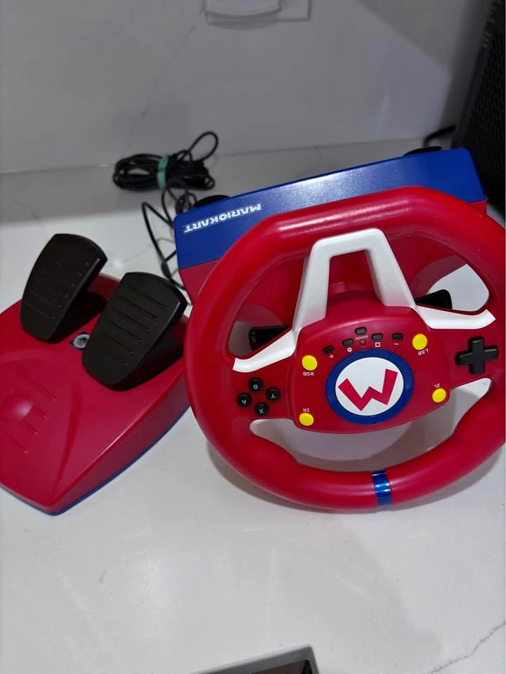 Mario Kart Racing Wheel and Pedals