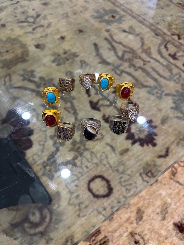 Set of 10 Men's Statement Rings - photo 3