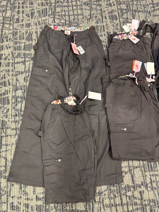 Brand New Koi Scrub Pants - 9 Pairs - Charcoal/Dark Grey