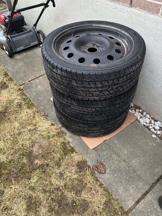 Winter Tires on Steel Rims - 235/45R18 - photo 4