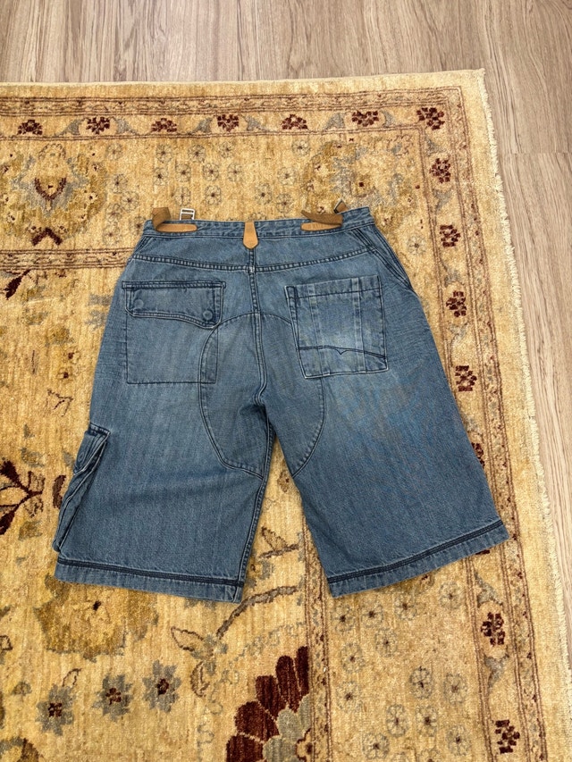 Men's G Unit Denim Cargo Shorts - Size 34 - photo 2