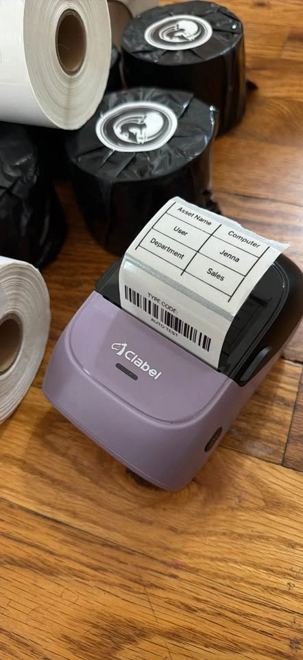 Clabel Mini Label Printer + 13 Rolls (Huge Bundle) - photo 2