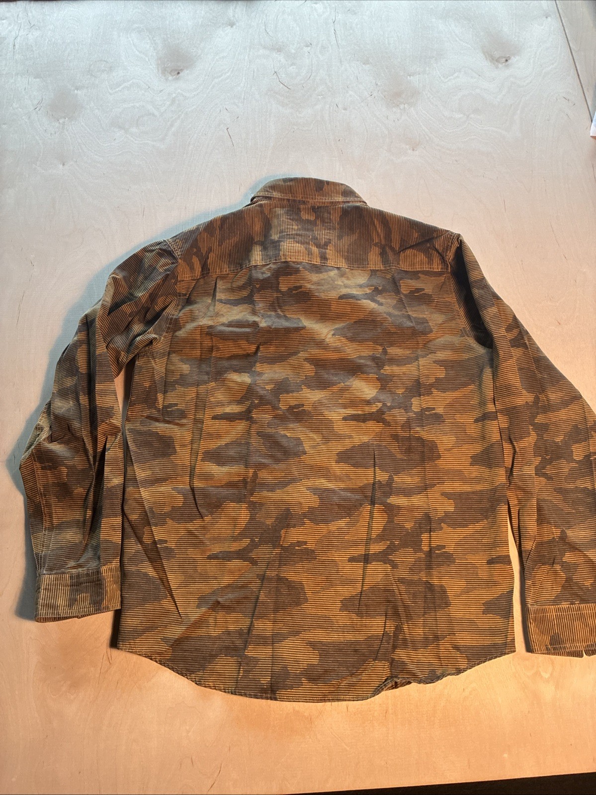 Black Smith Men's Large Camo Striped Button Up Shirt - photo 4