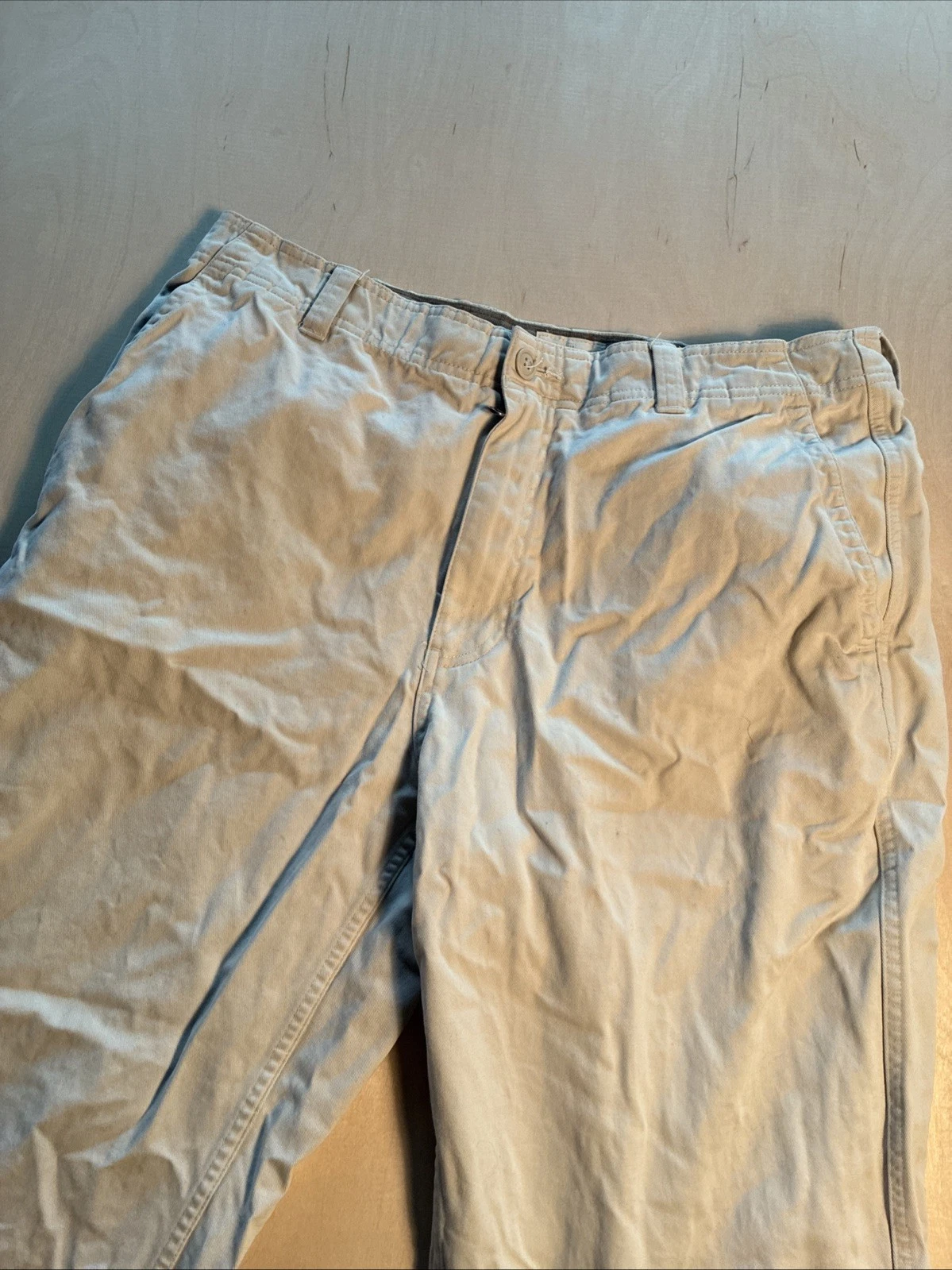 Gap Men's Loose Fit White Cotton Canvas Cargo Pants 36x30 - photo 2