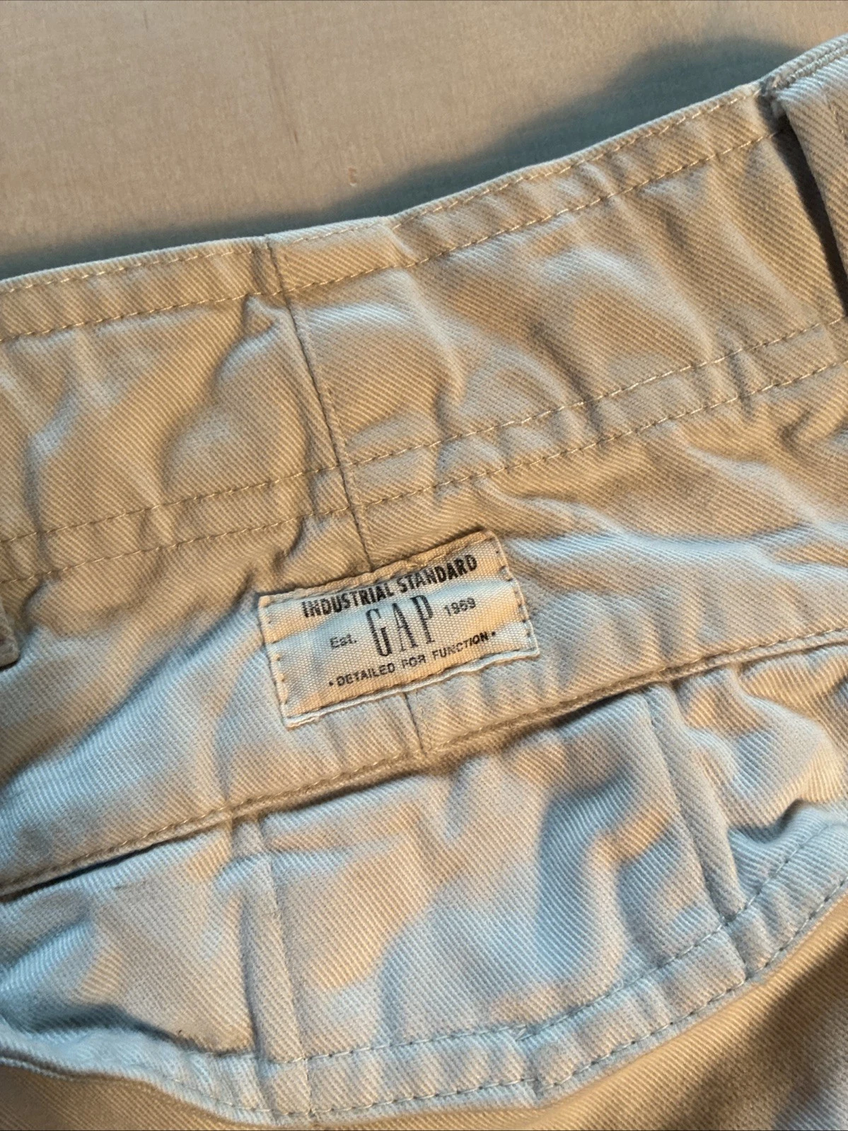 Gap Men's Loose Fit White Cotton Canvas Cargo Pants 36x30 - photo 4