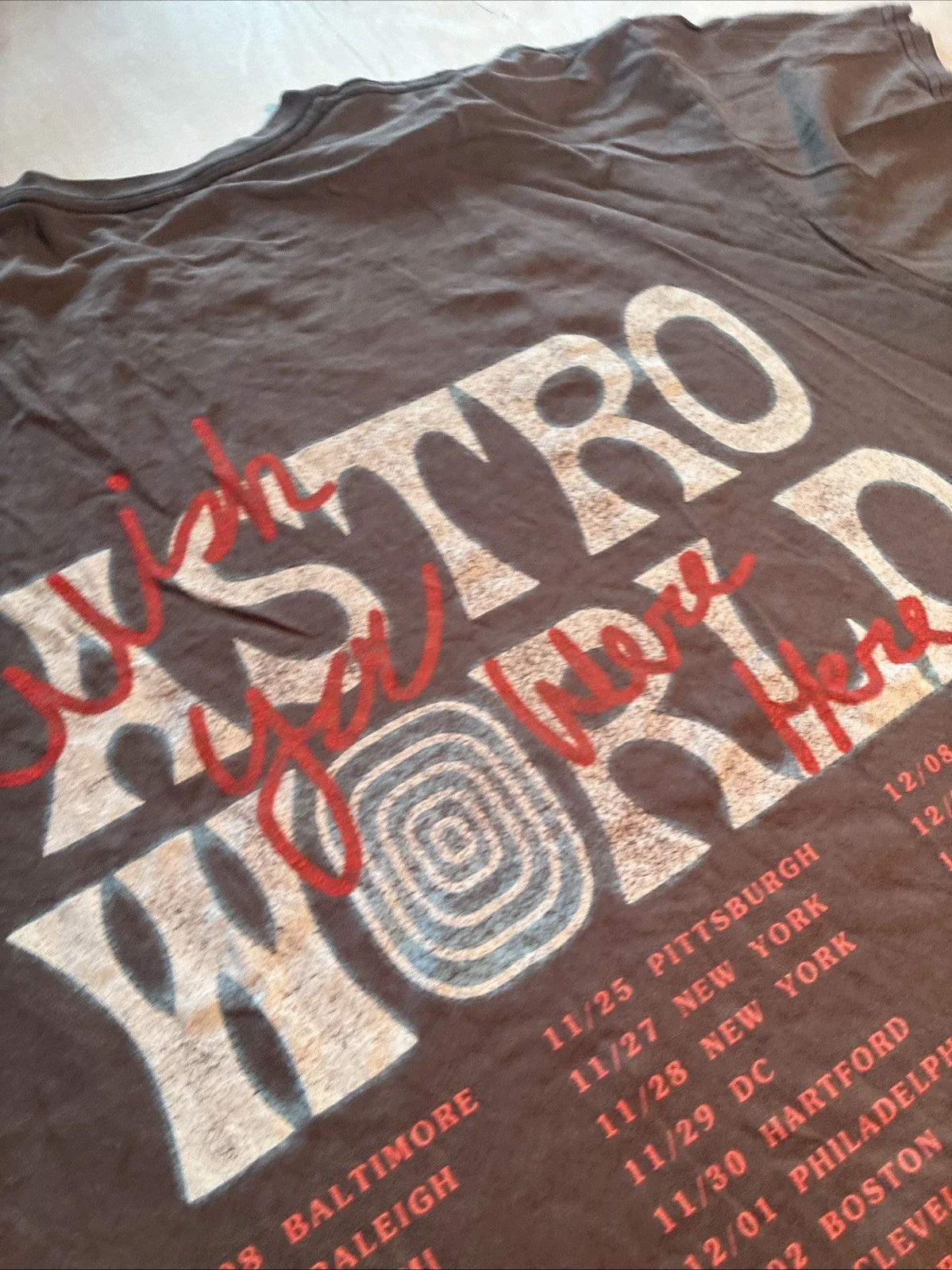 Travis Scott Sicko Mode T-Shirt Astro World Tour Size L Double S - photo 3