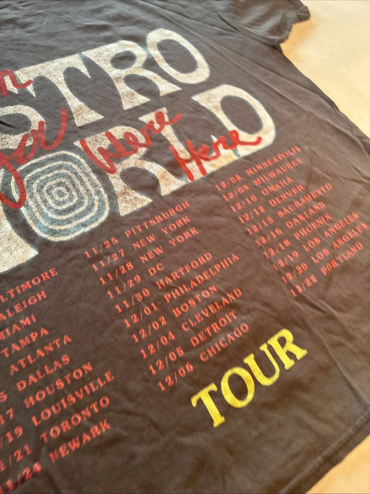 Travis Scott Sicko Mode T-Shirt Astro World Tour Size L Double S - photo 4