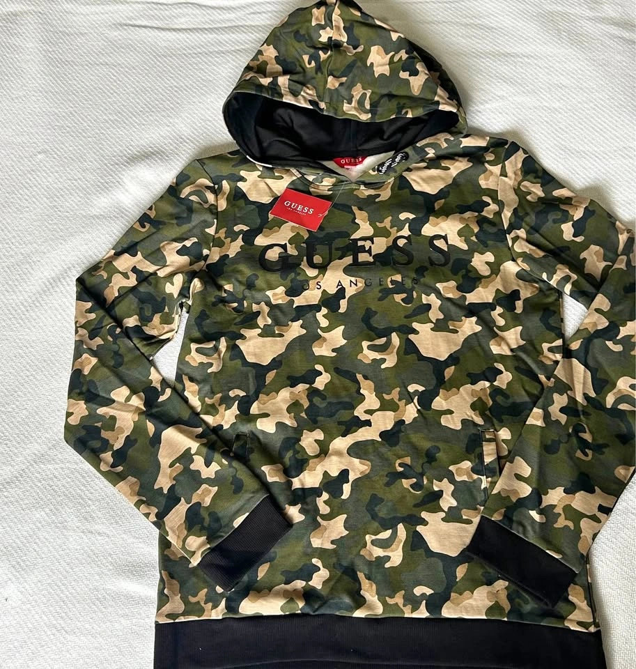 Guess Camo Hoodie New with Tags Size 14
