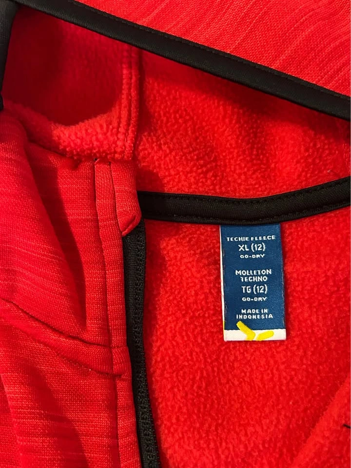 Red & Black BRUH Tech Fleece Hoodie XL (12) - photo 3