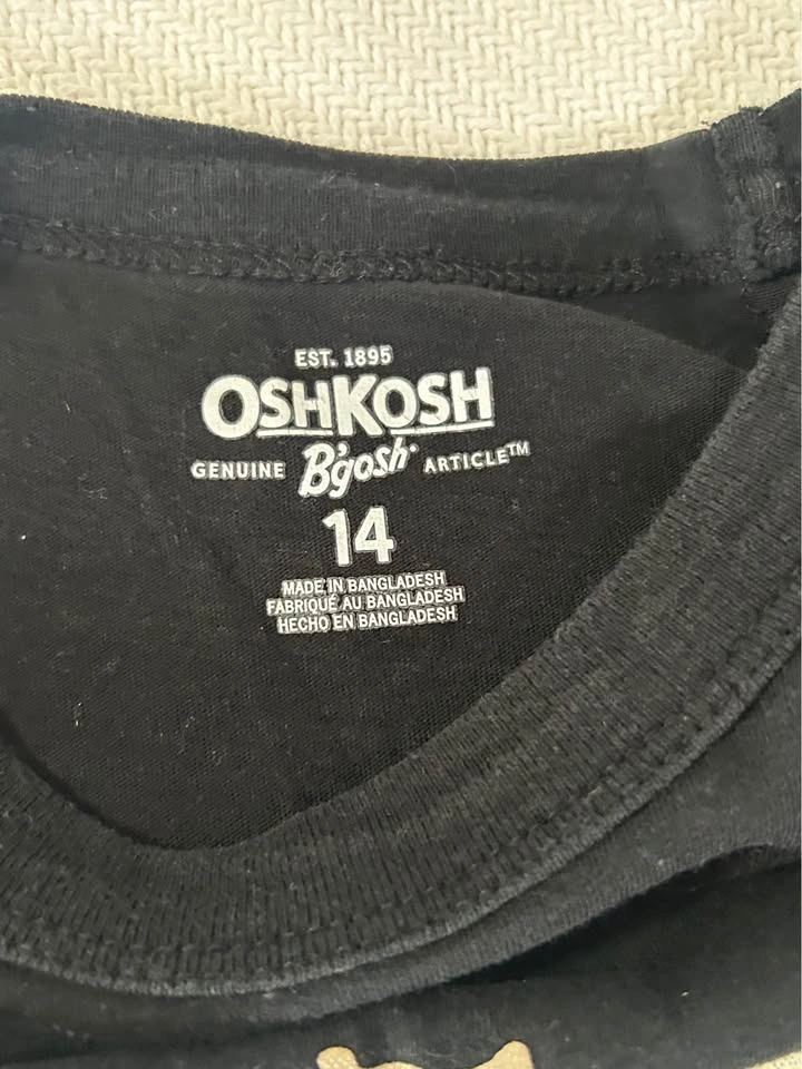 OshKosh B'gosh Black Skeleton Glow in Dark Long Sleeve Shirt Siz - photo 3