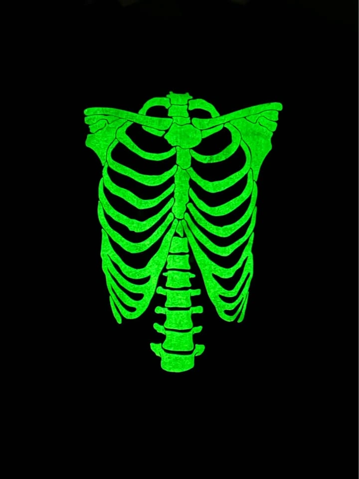 OshKosh B'gosh Black Skeleton Glow in Dark Long Sleeve Shirt Siz - photo 4