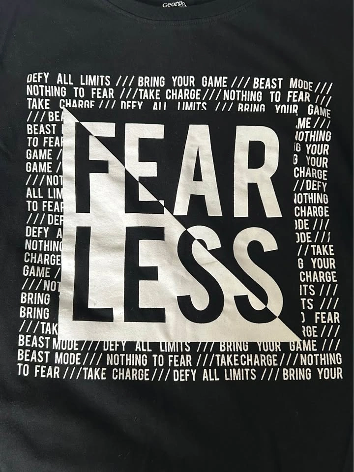 2 Boys Long Sleeve Shirts - Red 'Nothing Done' & Black 'Fear Les - photo 4