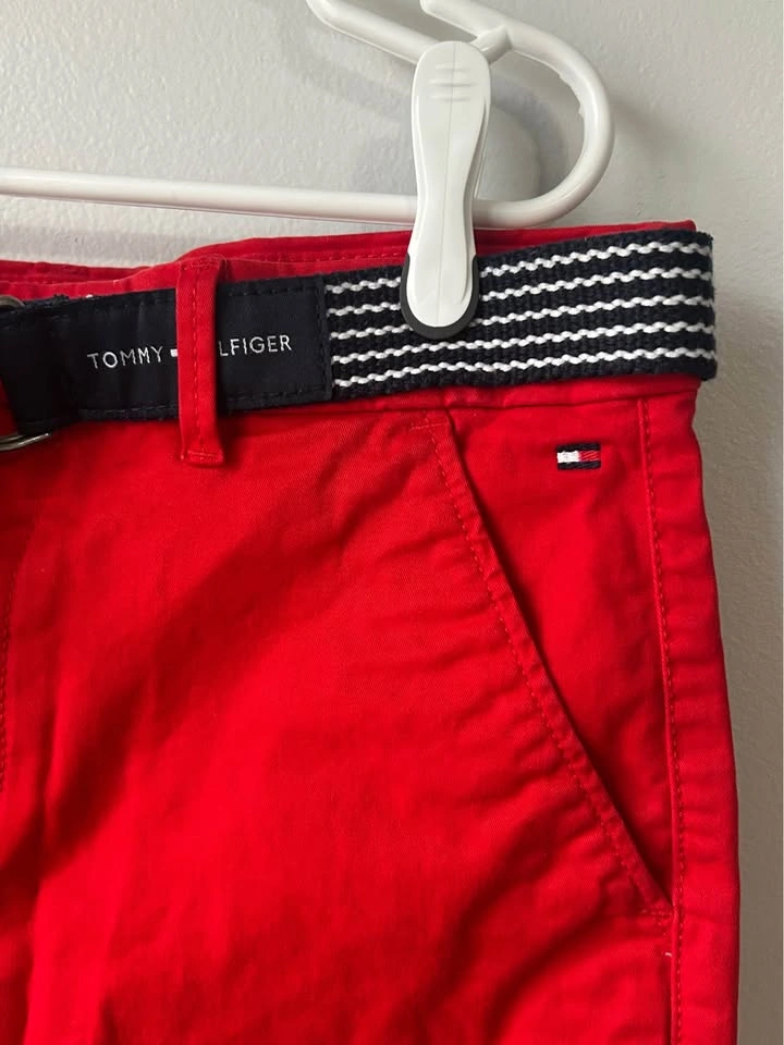 Tommy Hilfiger Red Shorts w/ Belt (Size 14) - photo 3