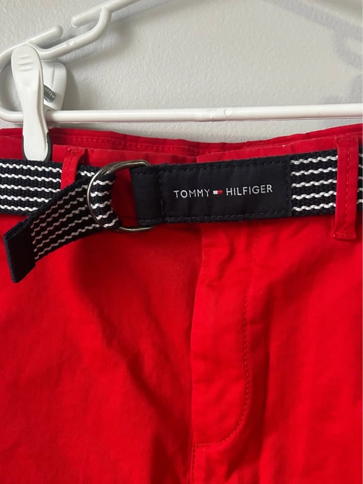 Tommy Hilfiger Red Shorts w/ Belt (Size 14) - photo 4