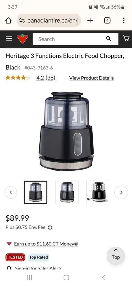 Heritage food chopper/blender