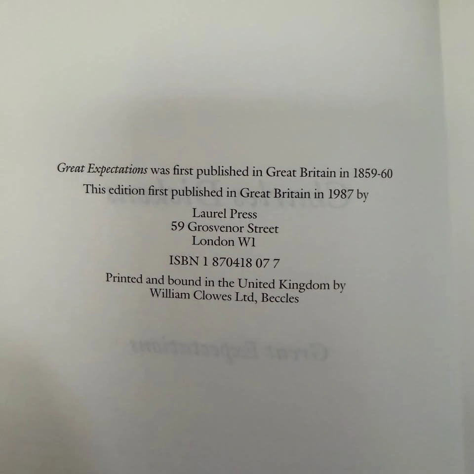 Charles Dickens Great Expectations 1987 Hardcover - photo 4