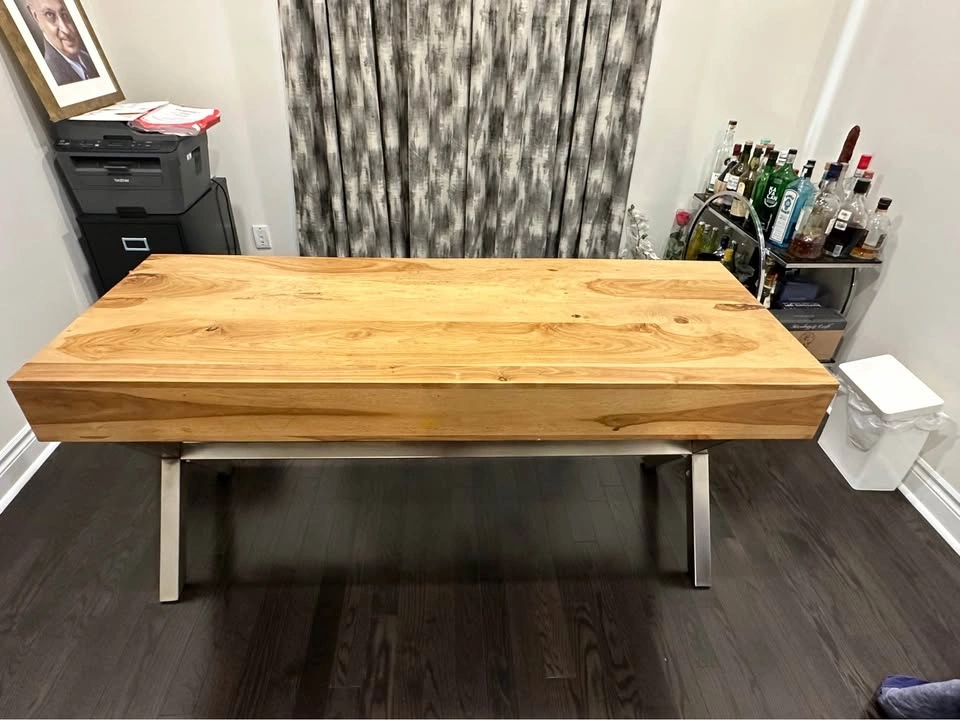 Wood & Metal Desk – 64” Long - photo 5