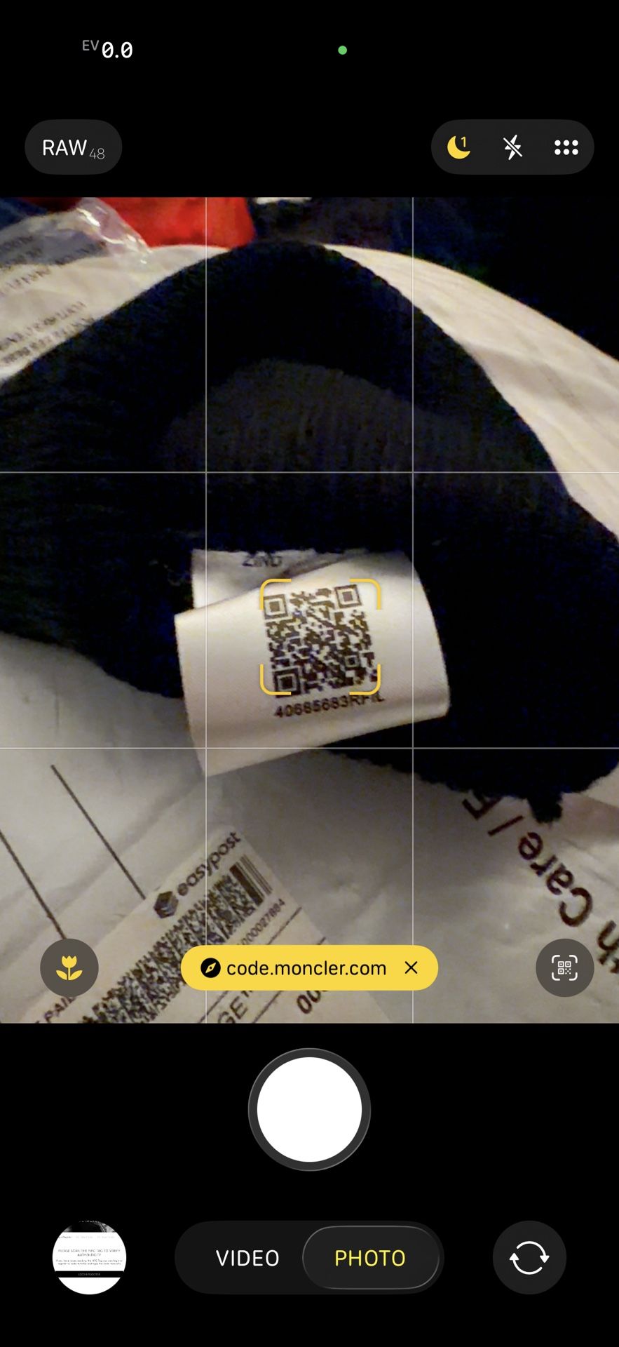 Black Moncler Beanie White Logo - photo 5