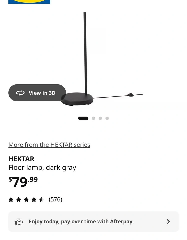 IKEA HEKTAR Floor Lamp – Dark Gray - photo 3
