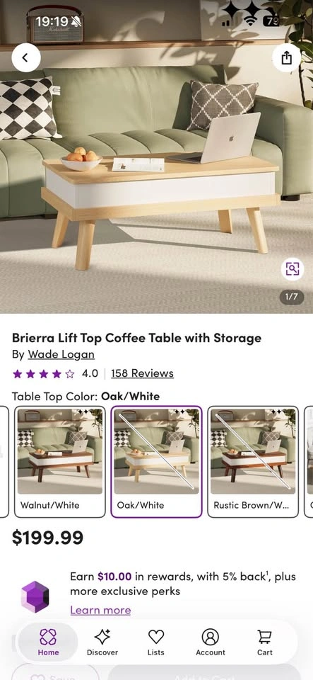 Brierra Lift Top Coffee Table with Storage - photo 4