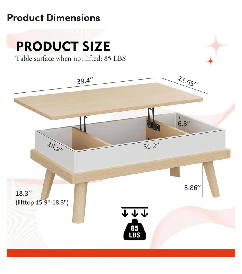 Brierra Lift Top Coffee Table with Storage - photo 5