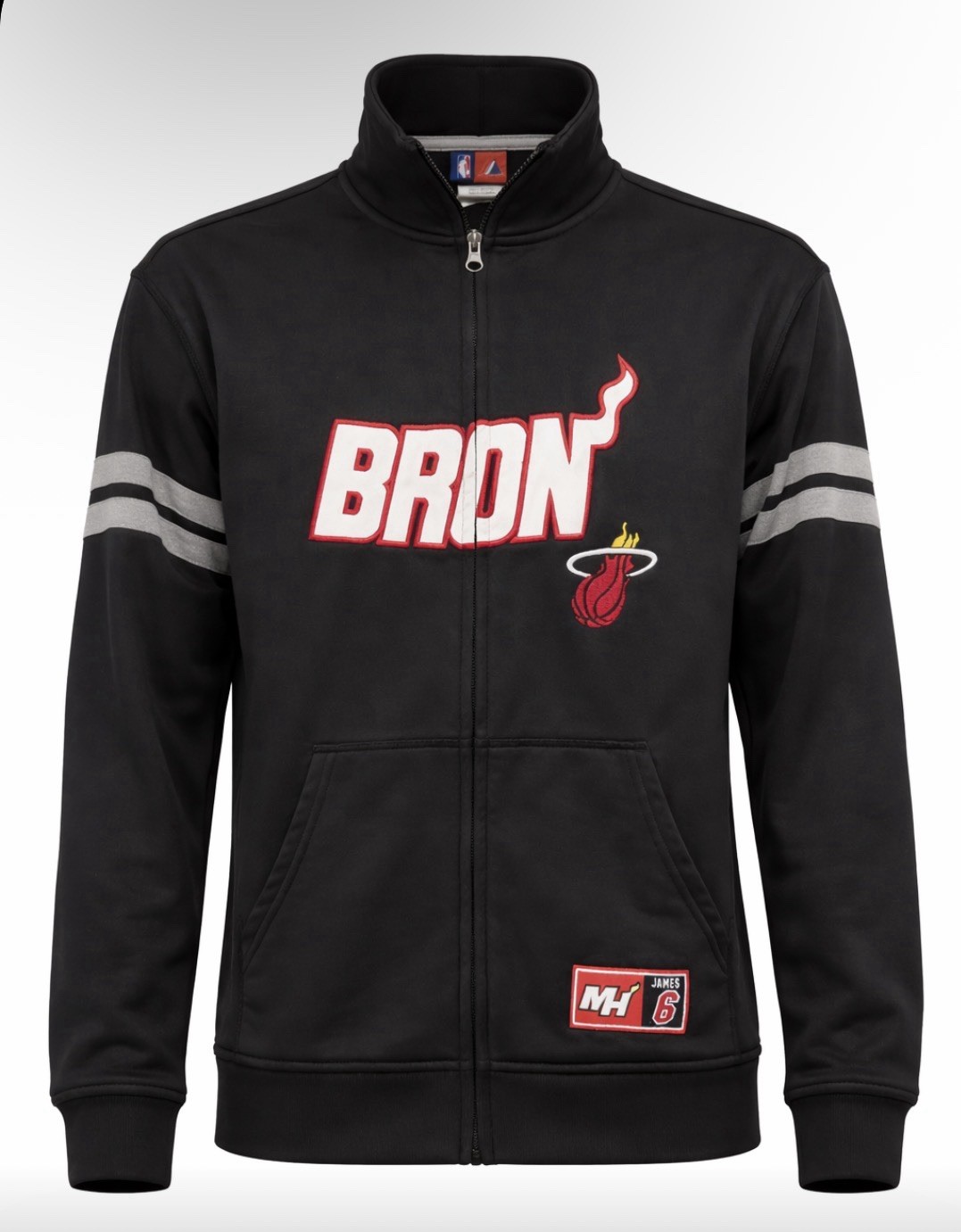 Miami Heat Vintage LeBron James #6 Full Zip Jacket M - photo 2