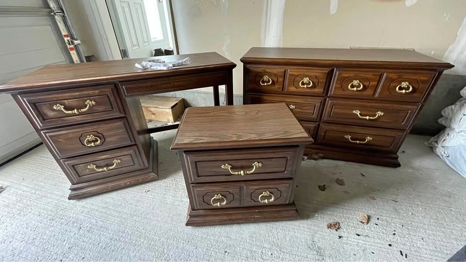 Vintage Kroehler Furniture Set (3), Made in Canada