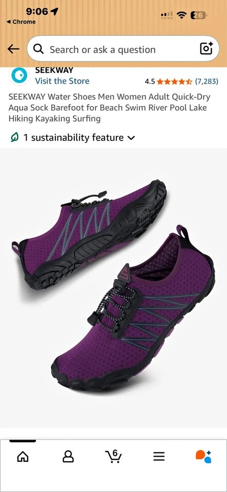 Seek way Woman’s Water Shoes size 9