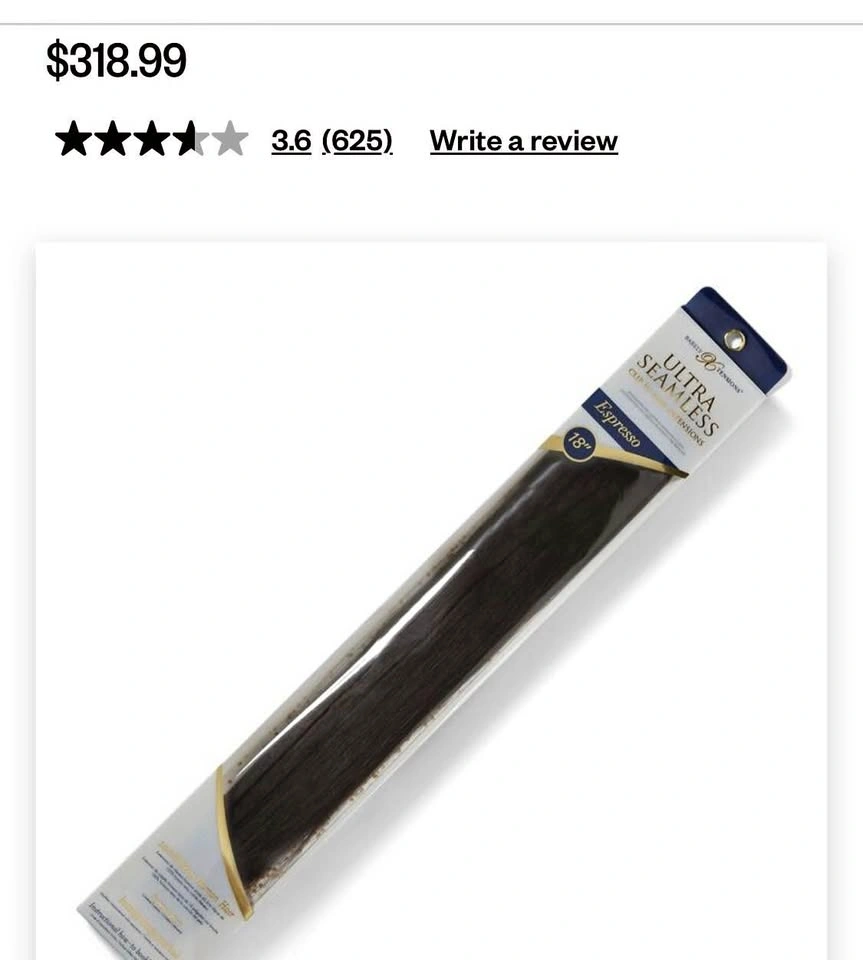 Barely hair extensions 18 in clip in Expresso