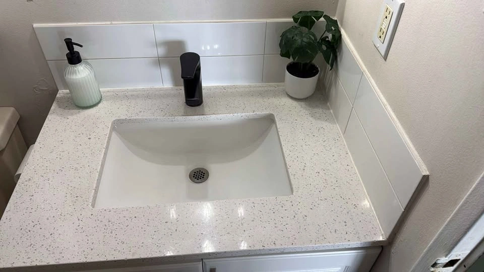30" Modern Bathroom Vanity Set w/ Sink, Mirror & Lights - photo 2