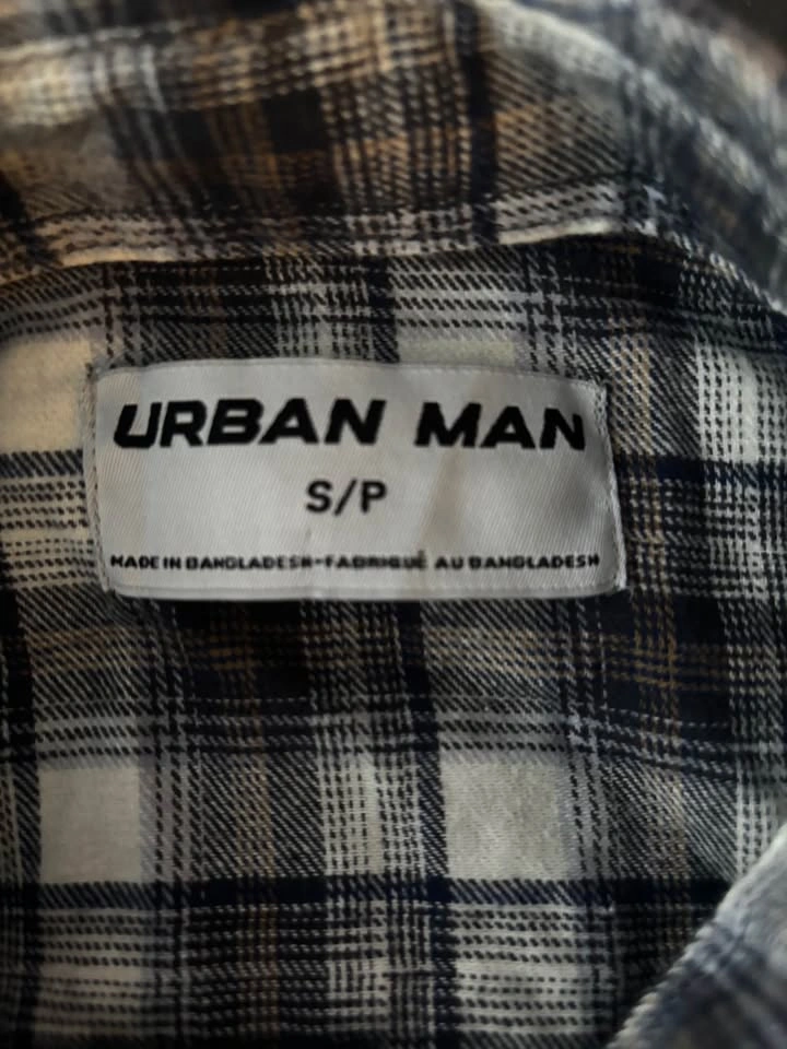 Urban Man Blue Checkered Long-sleeve Polo (S) - photo 2