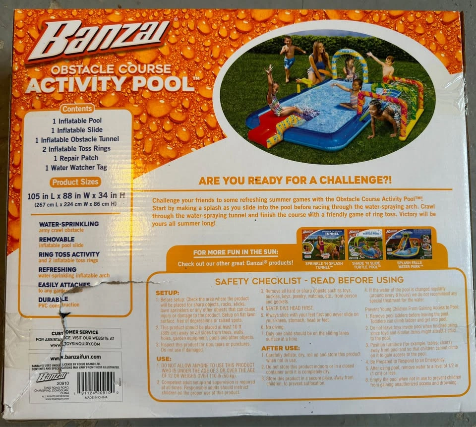 Banzai Inflatable Activity Pool - photo 2