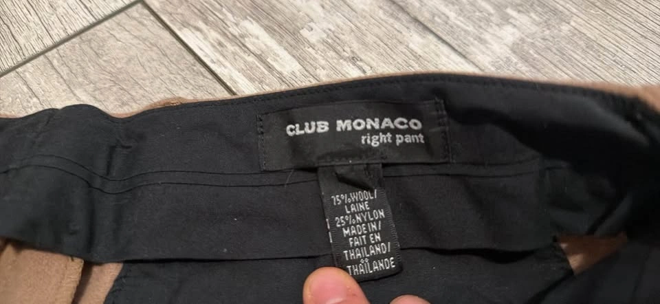 Club Monaco Brown Wool Blend Pants - photo 2