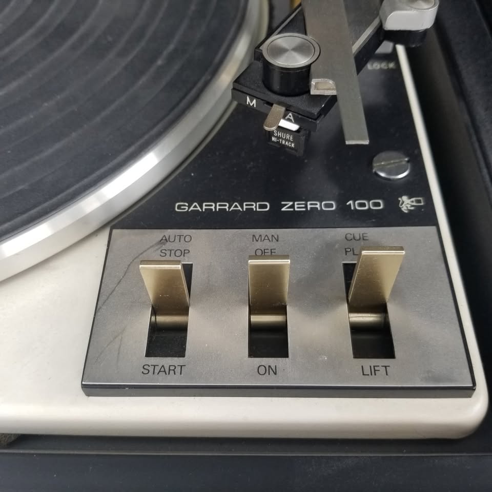 Vintage Garrard Zero 100 Turntable with glass - photo 2