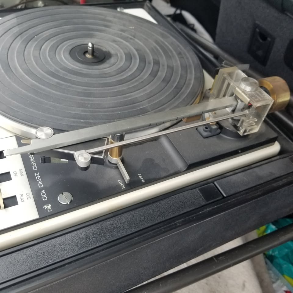 Vintage Garrard Zero 100 Turntable with glass - photo 4
