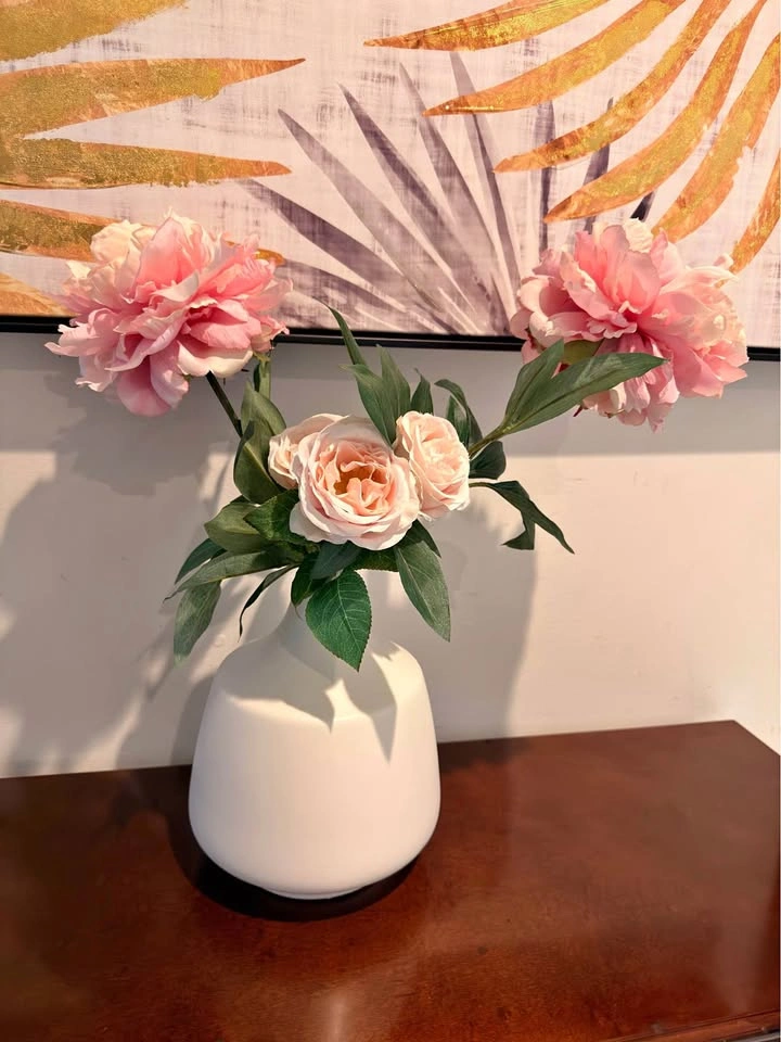 Pot and fake flowers (retail $40)