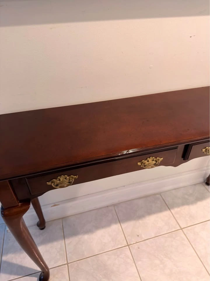 Solid wood entrance console - photo 3