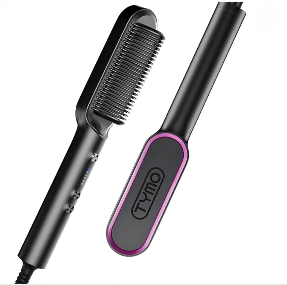 TYMO Hair Straightener Brush, Flat Iron & Comb