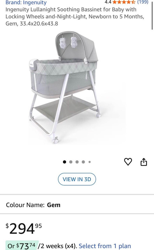 Ingenuity Lullanight Soothing Bassinet