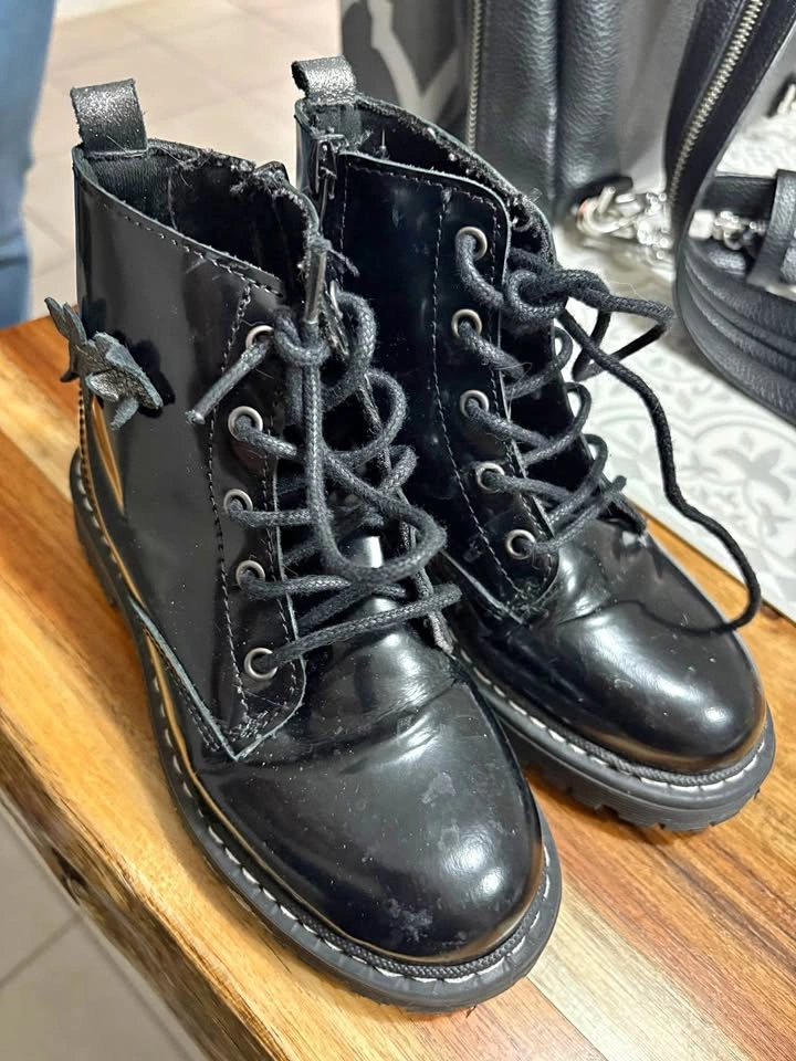 Kids Black Boots