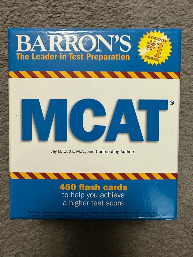 50% Off: Barron's MCAT Flashcards