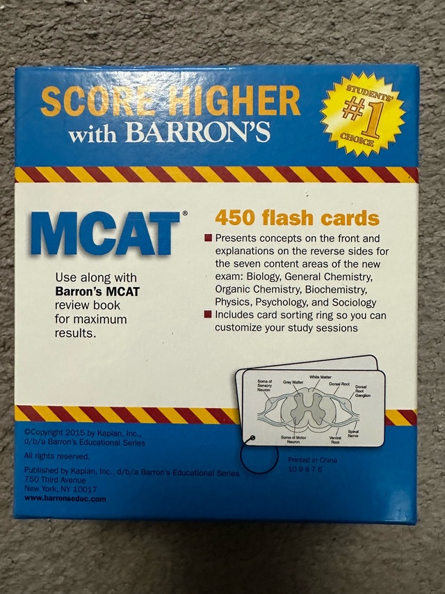 50% Off: Barron's MCAT Flashcards - photo 2